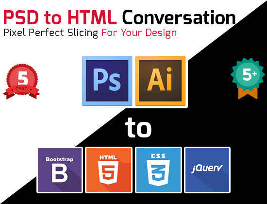I Will Convart PSD to Responsive HTML5 / CSS3