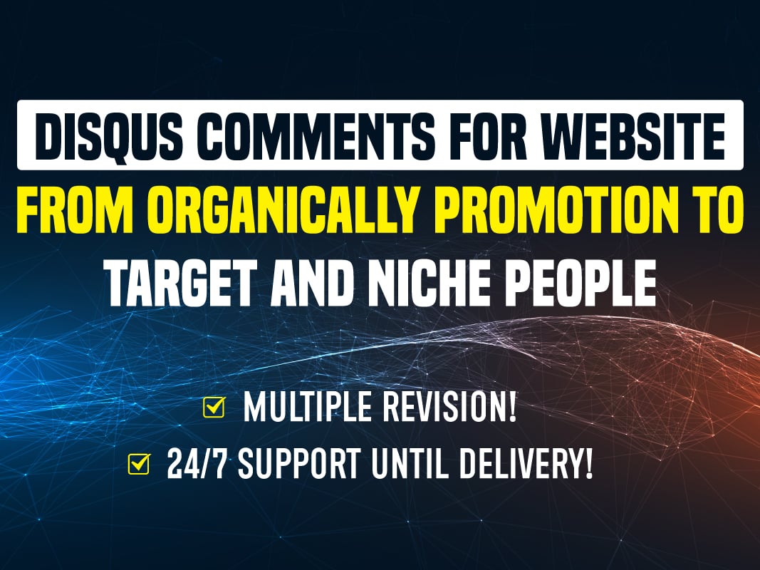 25 Disqus comments under your website post from Organic promotion
