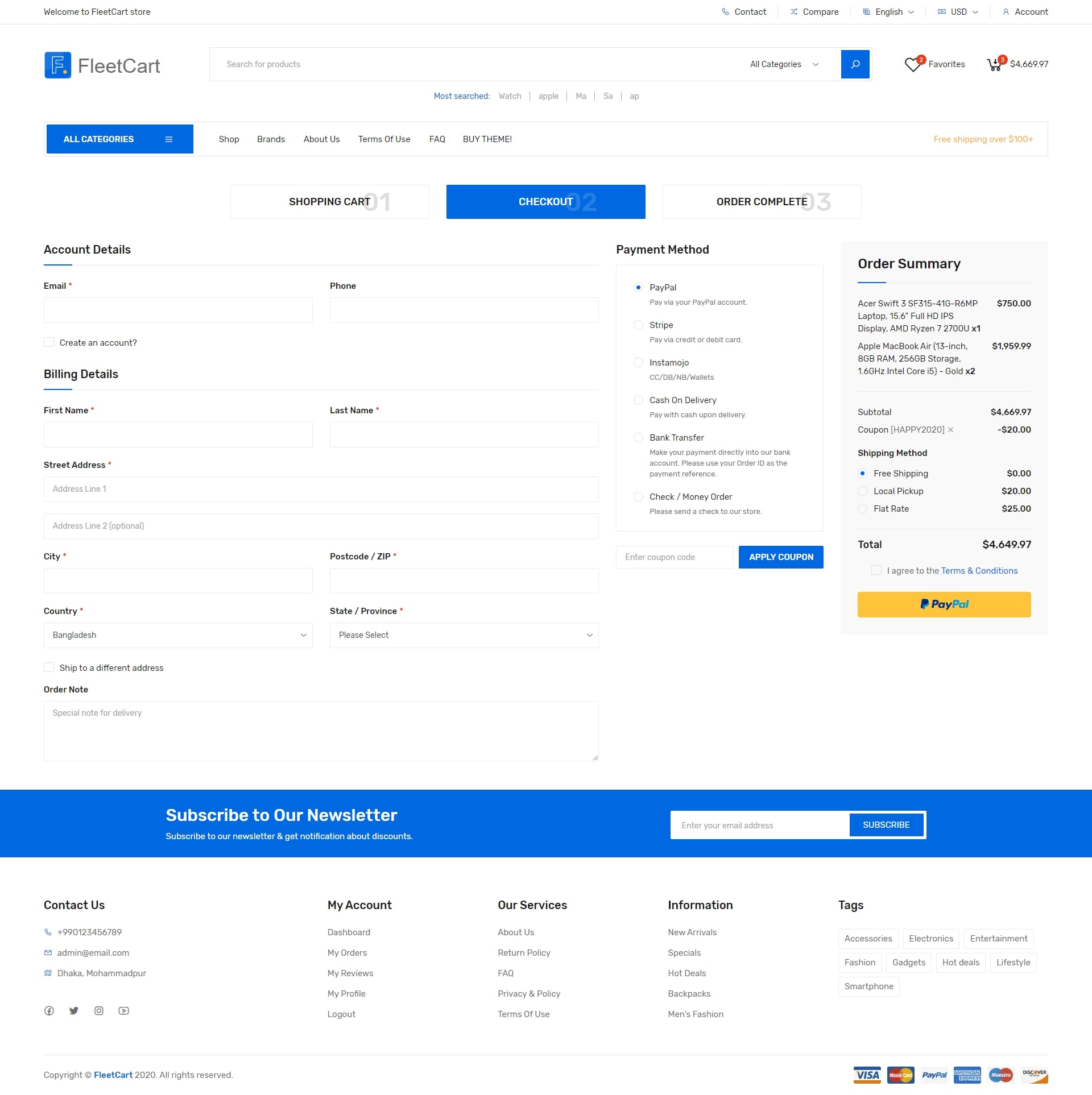 Ecommerce full site - Proffessional controlled System 