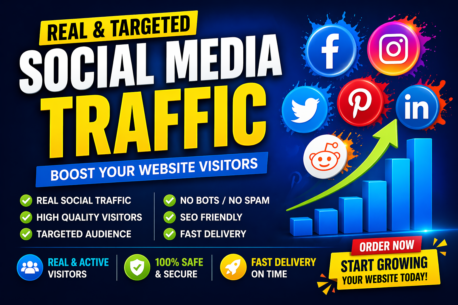 boost website with real social media visitors