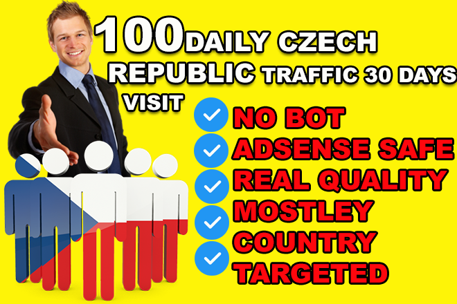 Czech Republic Website Traffic &ndash; 100 Daily Visitors for 30 Days