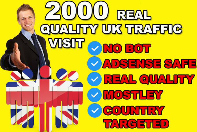 Premium UK Organic Traffic 100 Real Quality Visitors