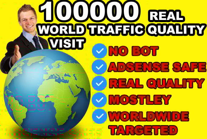 100,000 Worldwide Website Visitors in 30 Days &ndash; Real Global Traffic