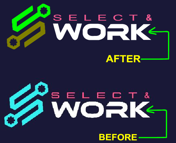 Vectorize raster logo or image to a high resolution.