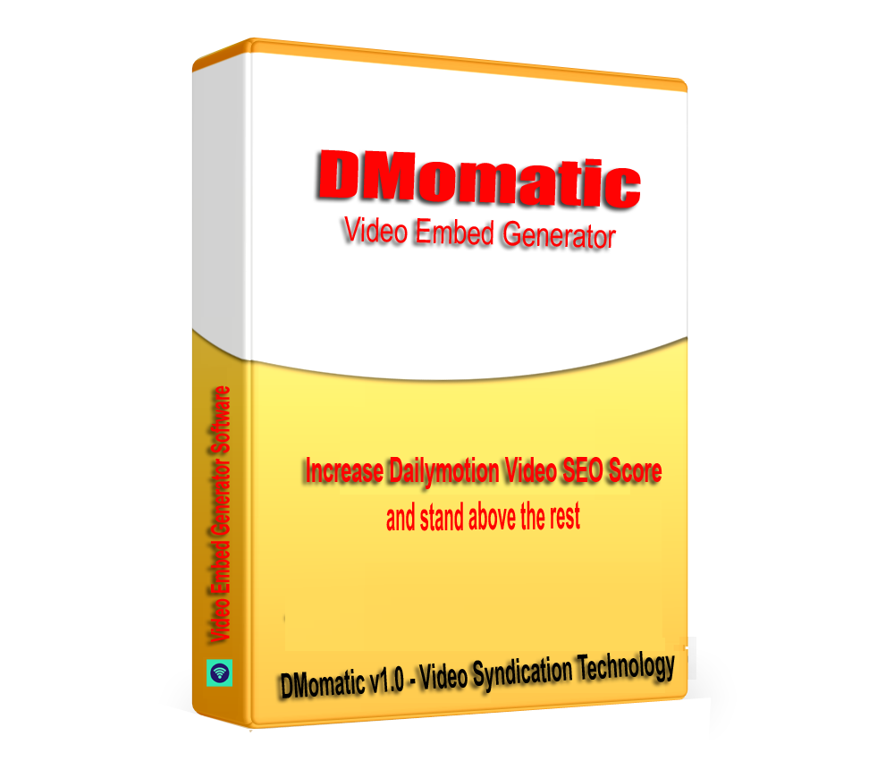 DMomatic - DailyMotion Video Syndication & SEO Embed generator software