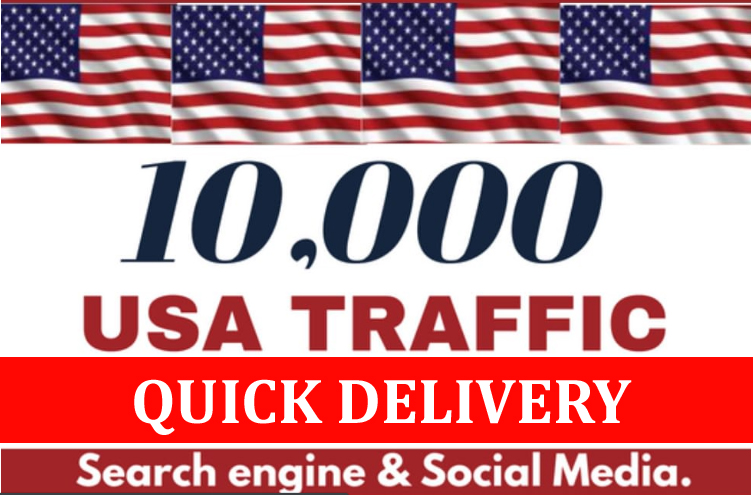 Quick 10000 Real Organic USA Targeted Website Visitors Traffic to Website or Any Link