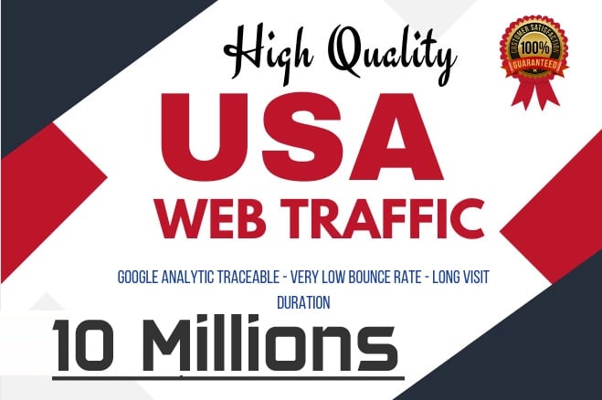 10 Millions USA Visits Traffic in Your All Links- Rank Booster Package (ALEXA)