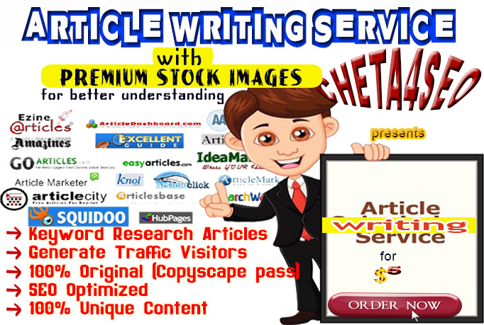 Do SEO-Optimized Article, Content, website Post Writing On ANY TOPIC