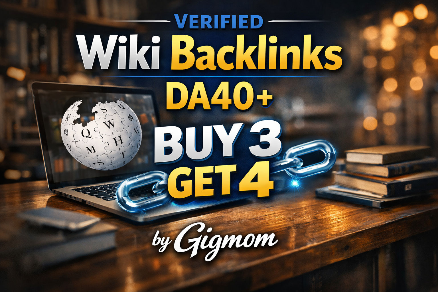 Verified 100 Wiki Backlinks DA40+ - Buy 3 Get 4