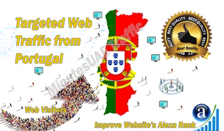 Portuguese web visitors real targeted Organic web tra...