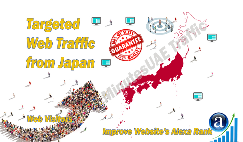 Japanese web visitors real targeted Organic web traffic from Japan