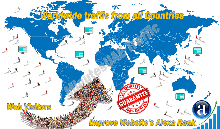 Worldwide web visitors real targeted Organic web traffic from Worldwide