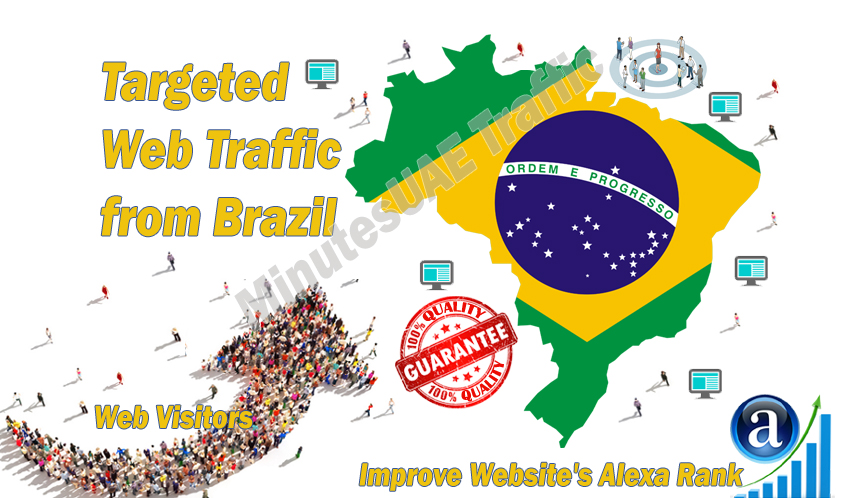 Brazilian web visitors real targeted Organic web traffic from Brazil
