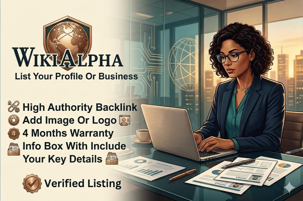 Create a Professional Company or Personal Profile on Wikialpha Blue Verified