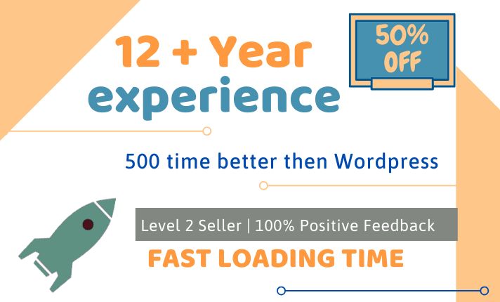 I will design a professional ecommerce website or online store superfast speed