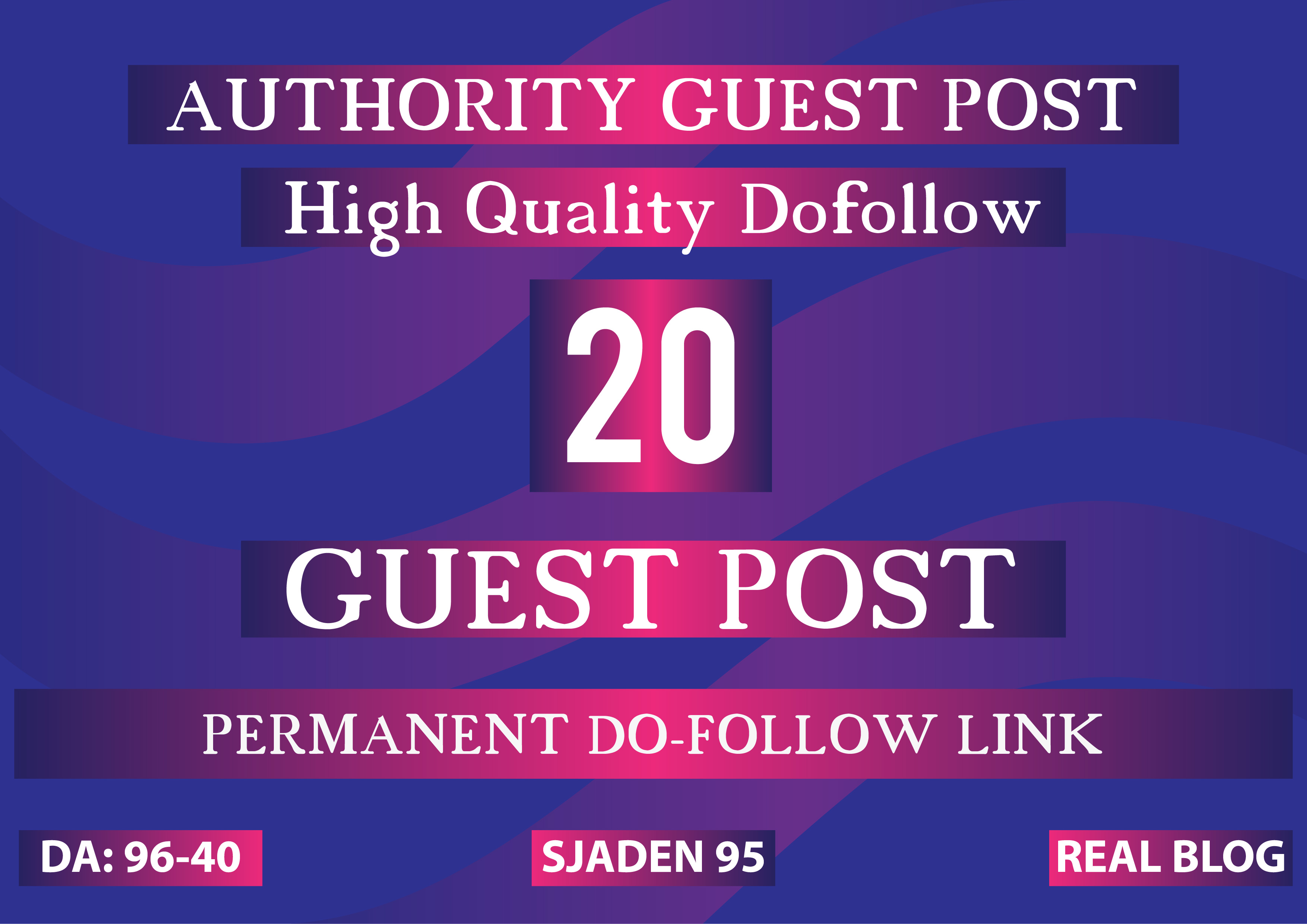 Create 20 Guest P0st on High Page And Domain Authority