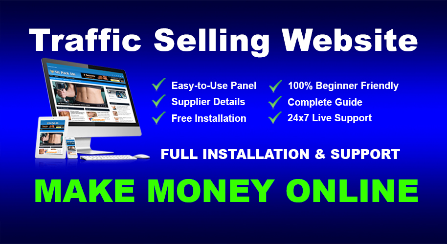 Website Traffic And Seo Service Selling Business Template