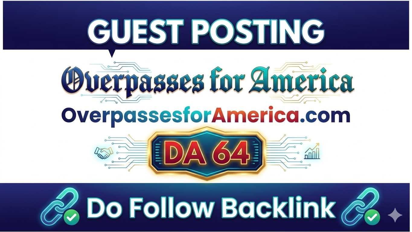 I will publish a guest post on OverpassesforAmerica.com 