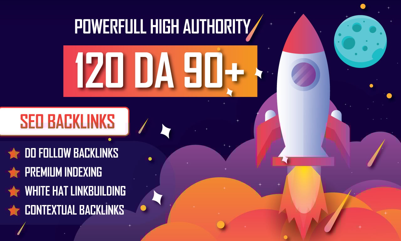 Powerful 120 SEO Backlinks with EDU Links From DA 100...