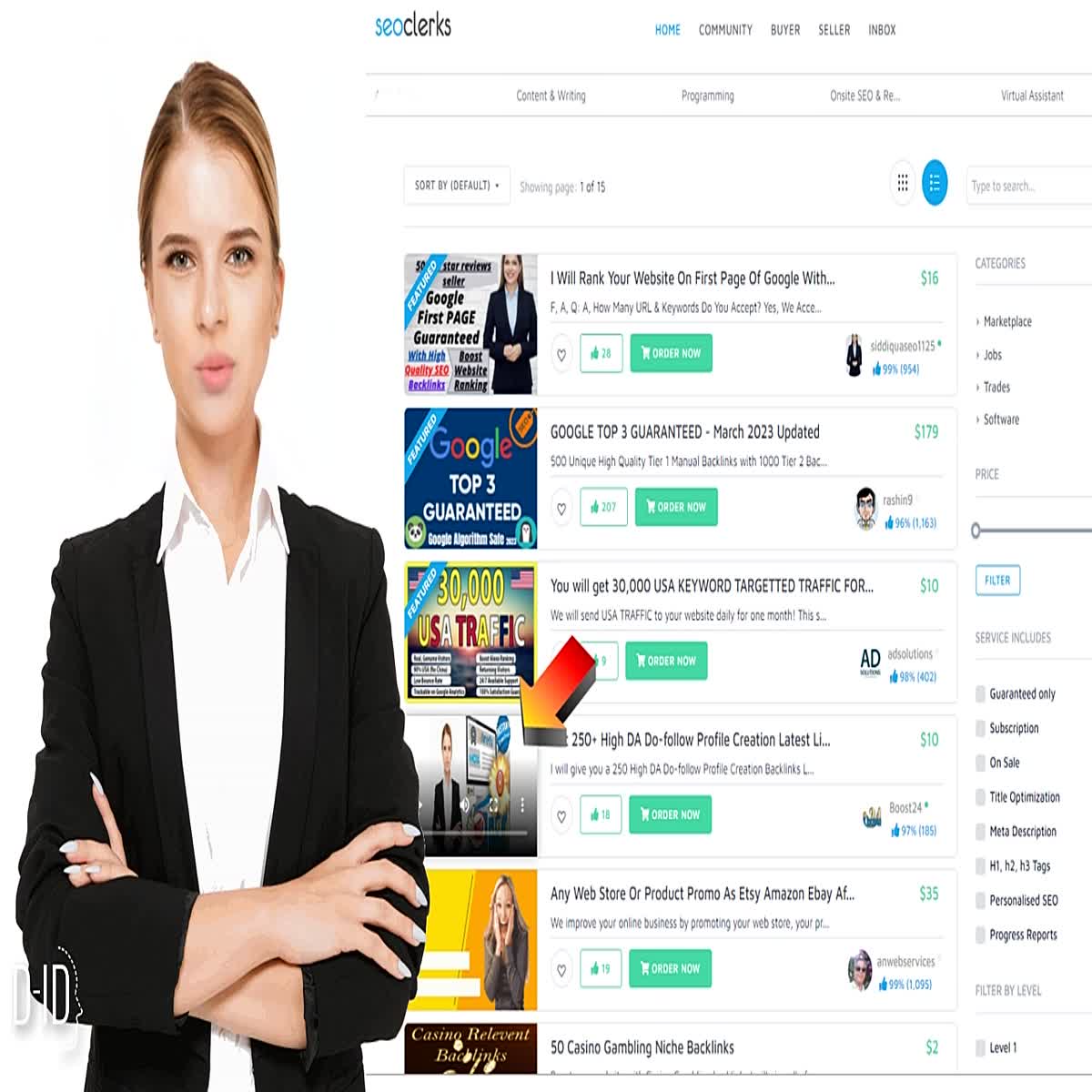 We create a Video for your Seoclerks Service!