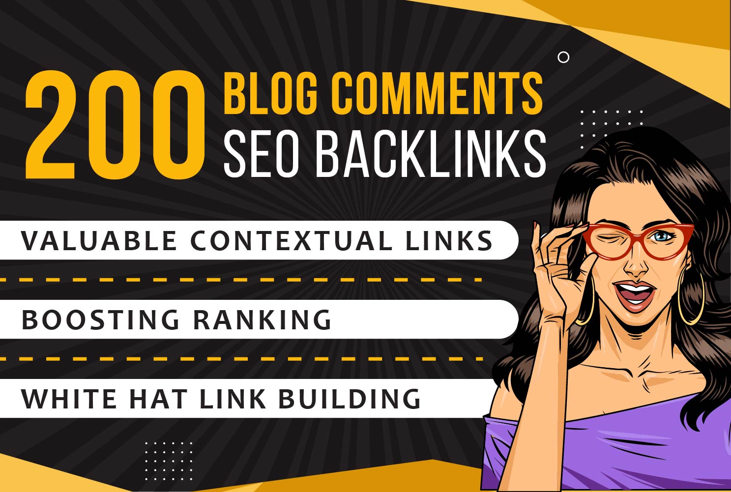 Build 200 Manually High DA PA Quality SEO Dofollow Blog comment backlinks