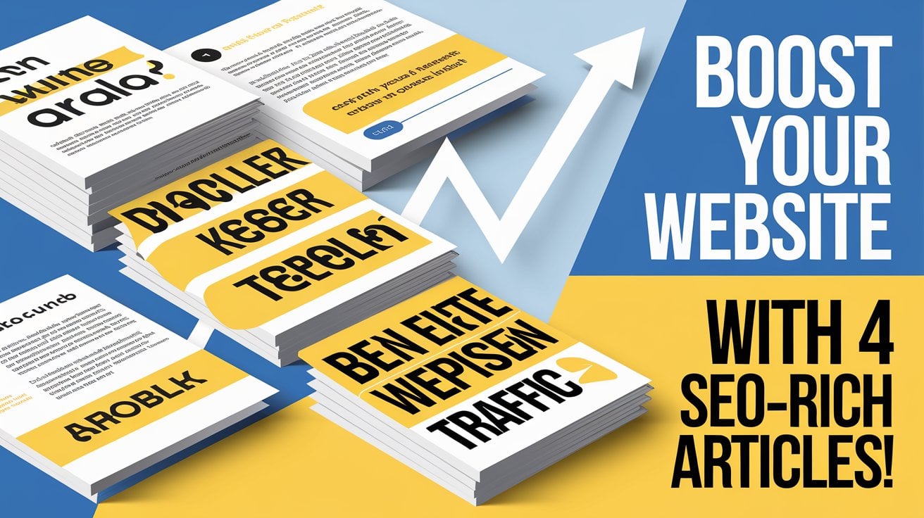 Get 4 SEO-Rich, High-Quality 1000-Word Articles for Your Blog or Website
