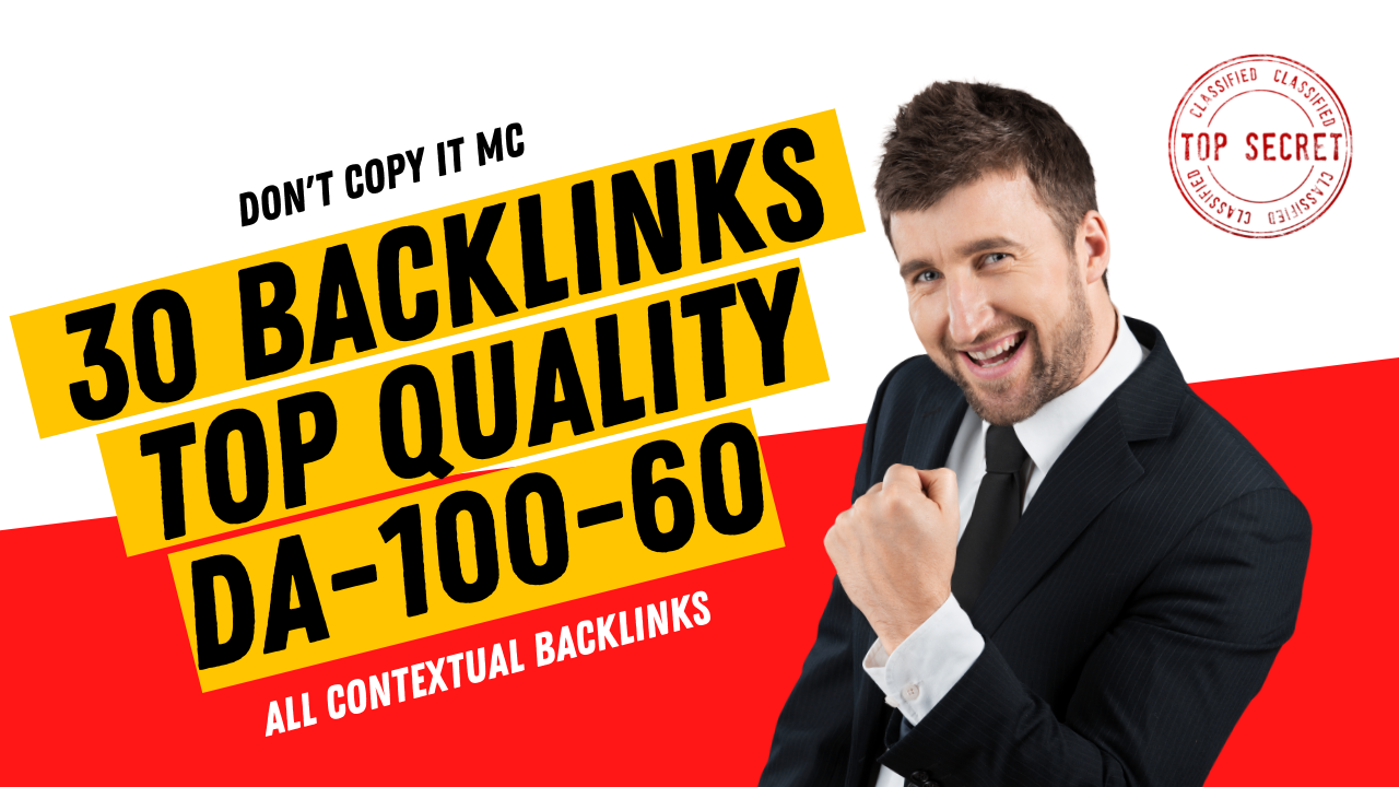 CONTEXTUAL BACKLINKS-TOP NOTCH QUALITY DA UPTO 100