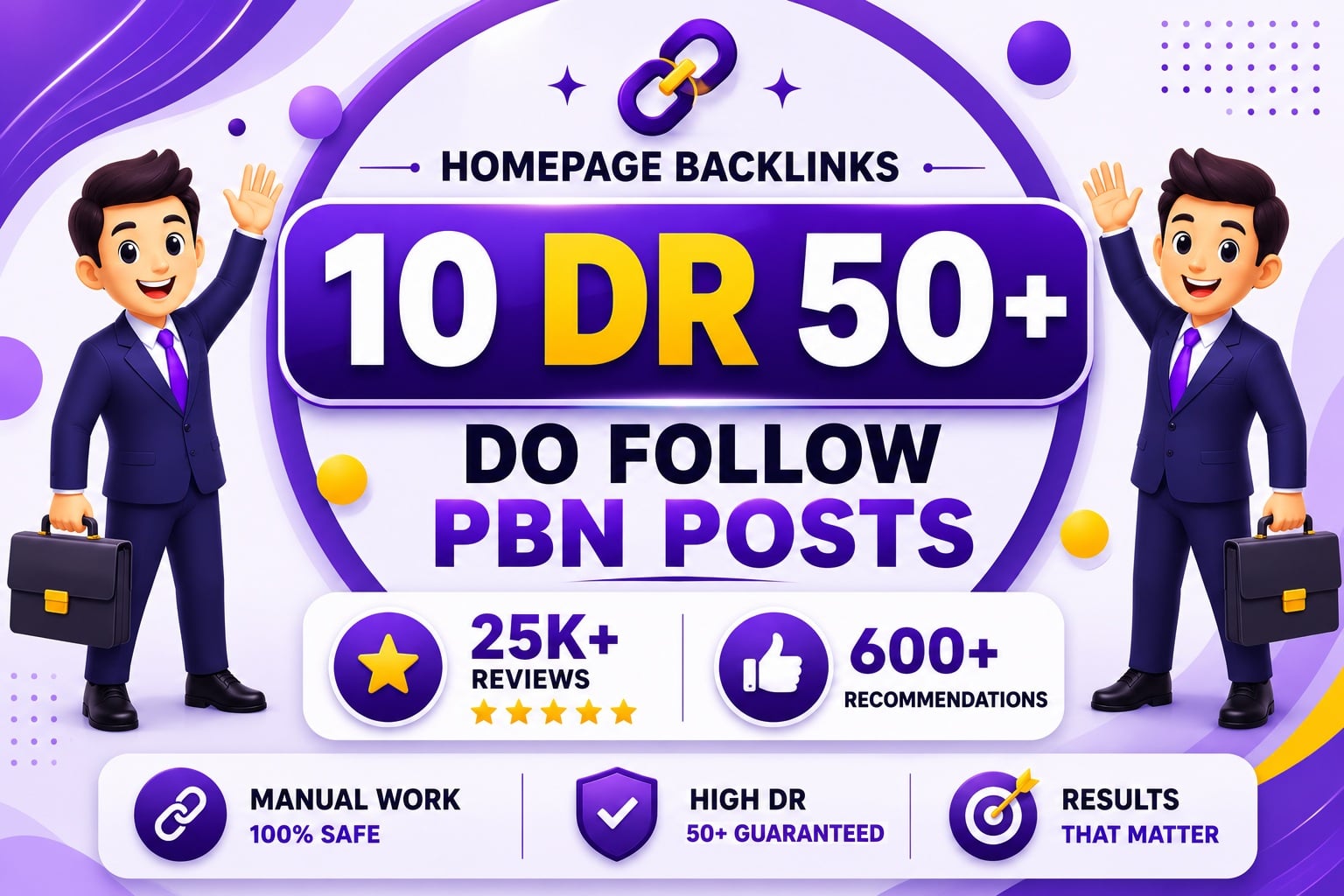 Do 10 Manual HIGH DR 50 Plus Homepage PBN Backlinks