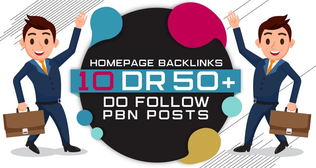 Do 10 Manual HIGH DR 50 Plus Homepage PBN Backlinks