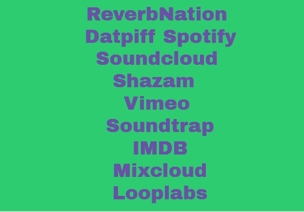 5 Music related website profile for any musician/musical band/artists