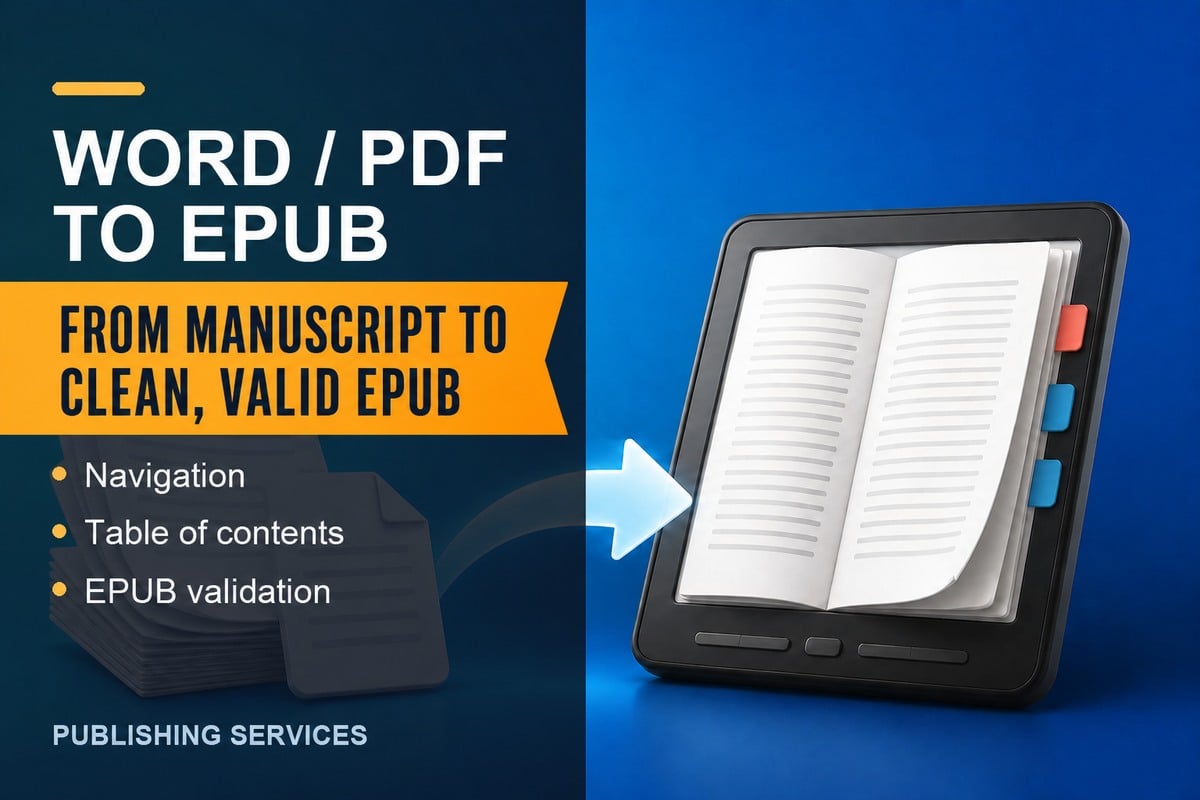 I will convert your Word or PDF manuscript into professional EPUB