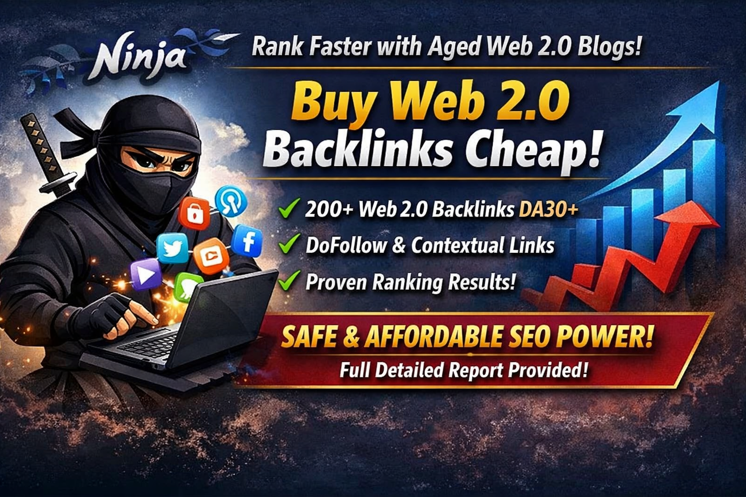 Buy Web 2.0 Backlinks Cheap &ndash; 200+ Links From Aged Indexed Accounts