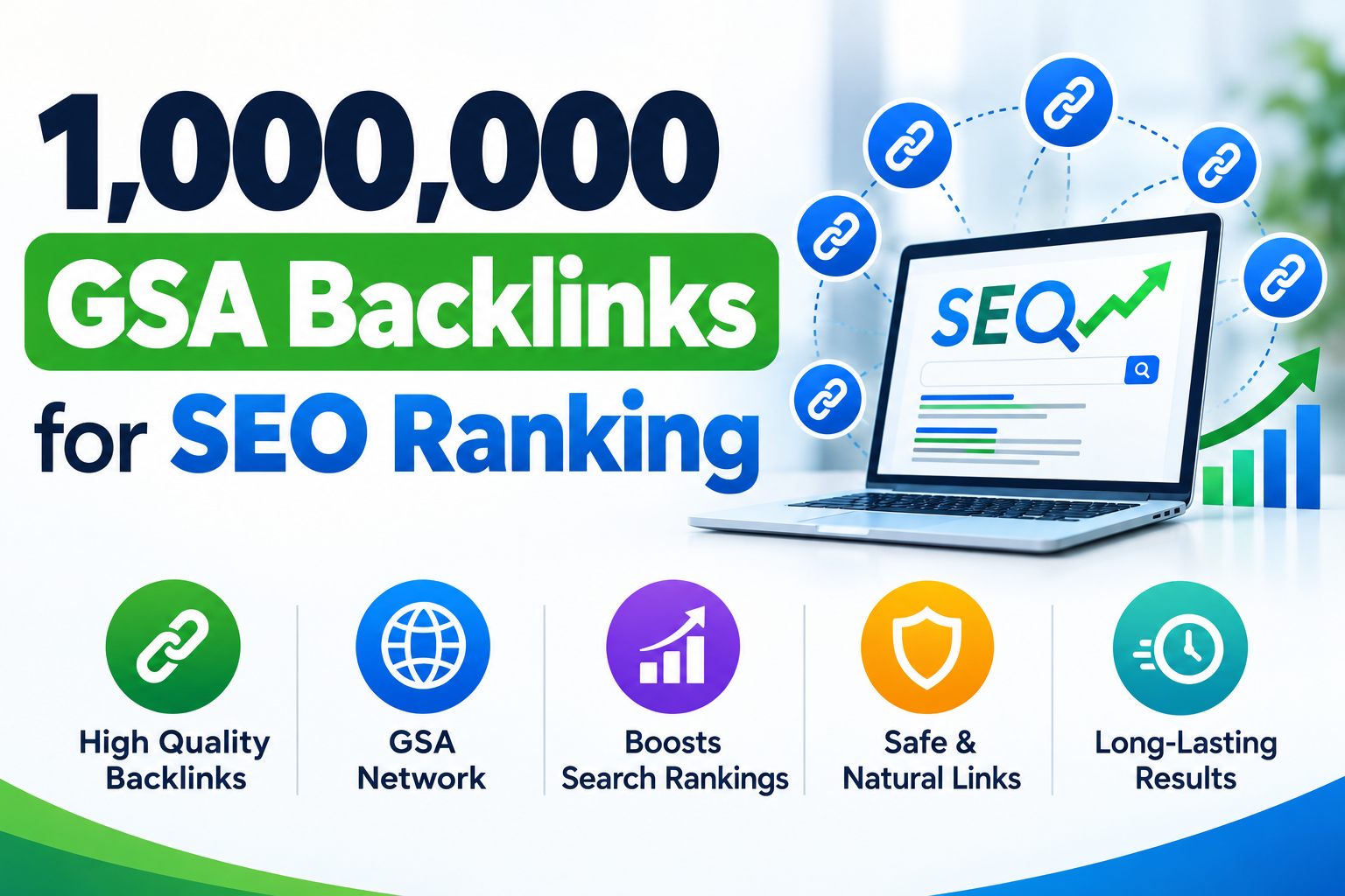 1,000,000 GSA Verified SER Backlinks for SEO Rankings