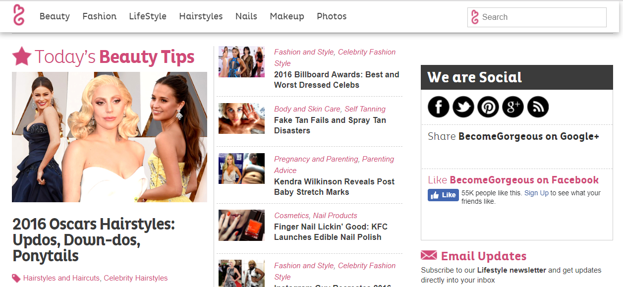 Guest post on fashion, celebrity and lifestyle blog in 24hrs