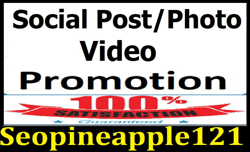 Instant Social Post Or Video Promotion Marketing Exclusive Service