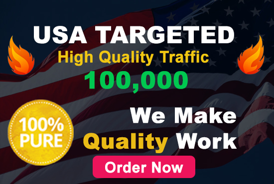send 100,000 target website visitors from USA country ,real visitors 