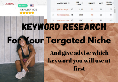 I will give 500 long tail, low comparative, niche related keyword and 5 competitor keyword analysis