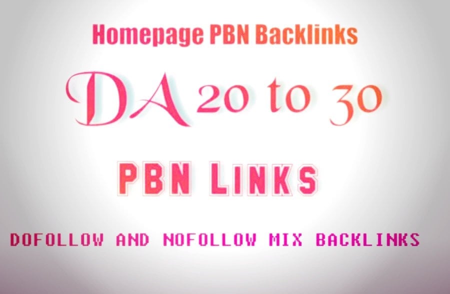 50 High quality Homepage PBN Backlinks