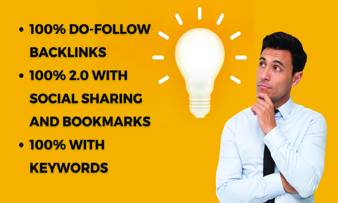 Build 2500+ do follow backlinks with your target keywords