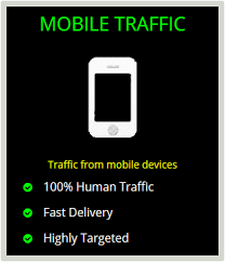 10.000 Mobile Traffic for your website 