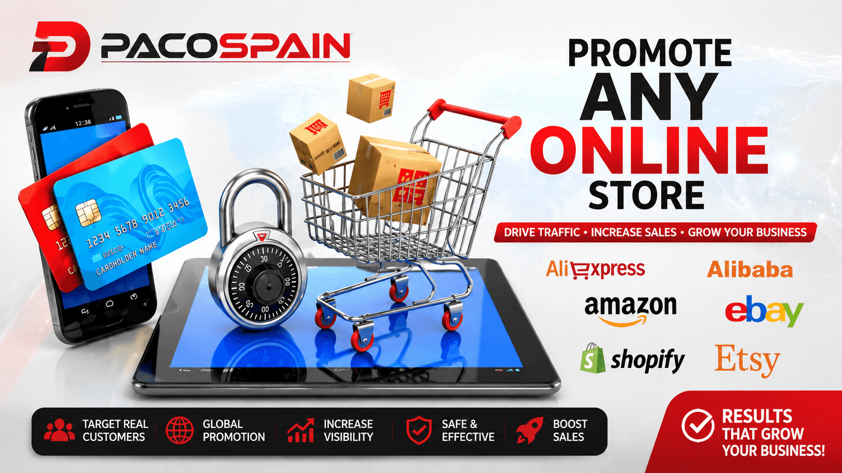 Promote Your Online Shop, Etsy, eBay, Shopify Store & More