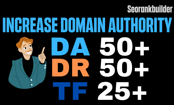 I will increase Moz domain authority DA 20 Plus and TF 20 Plus