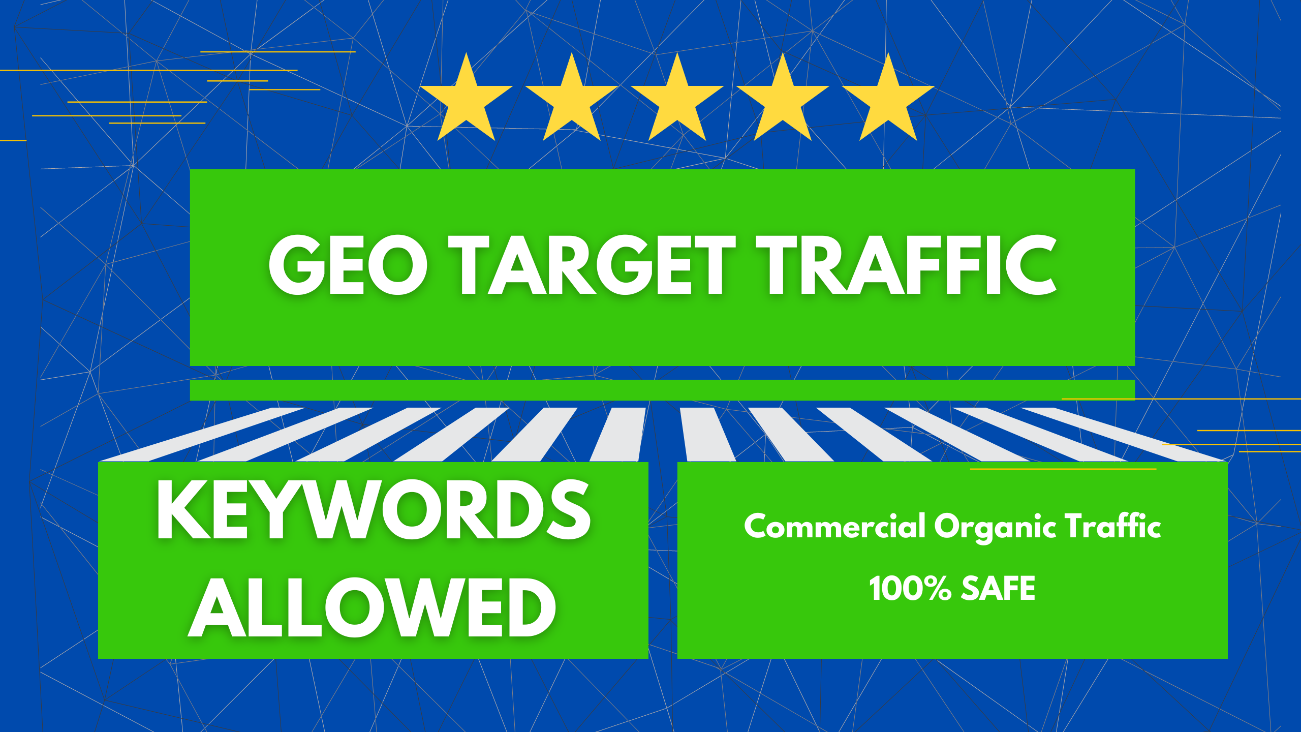 Geo target traffic (keywords allowed)