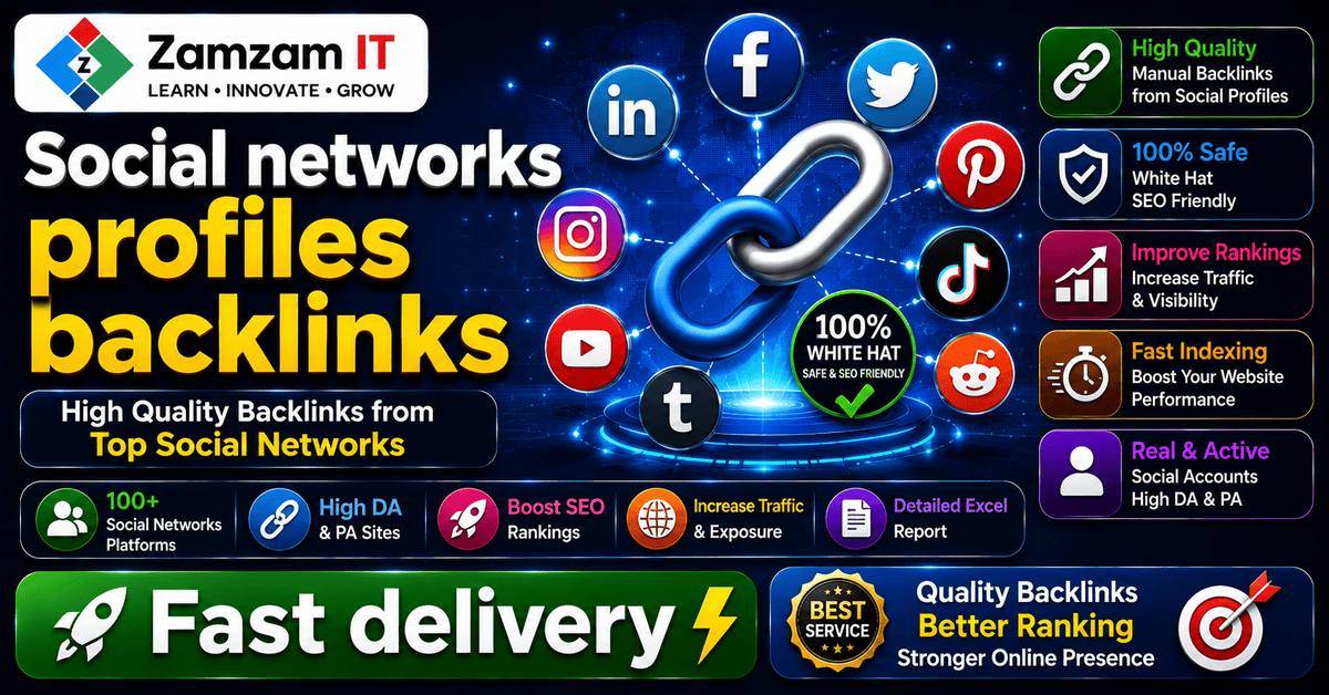 Skyrocket Your Website's Ranking with 100+ Social Network Backlinks