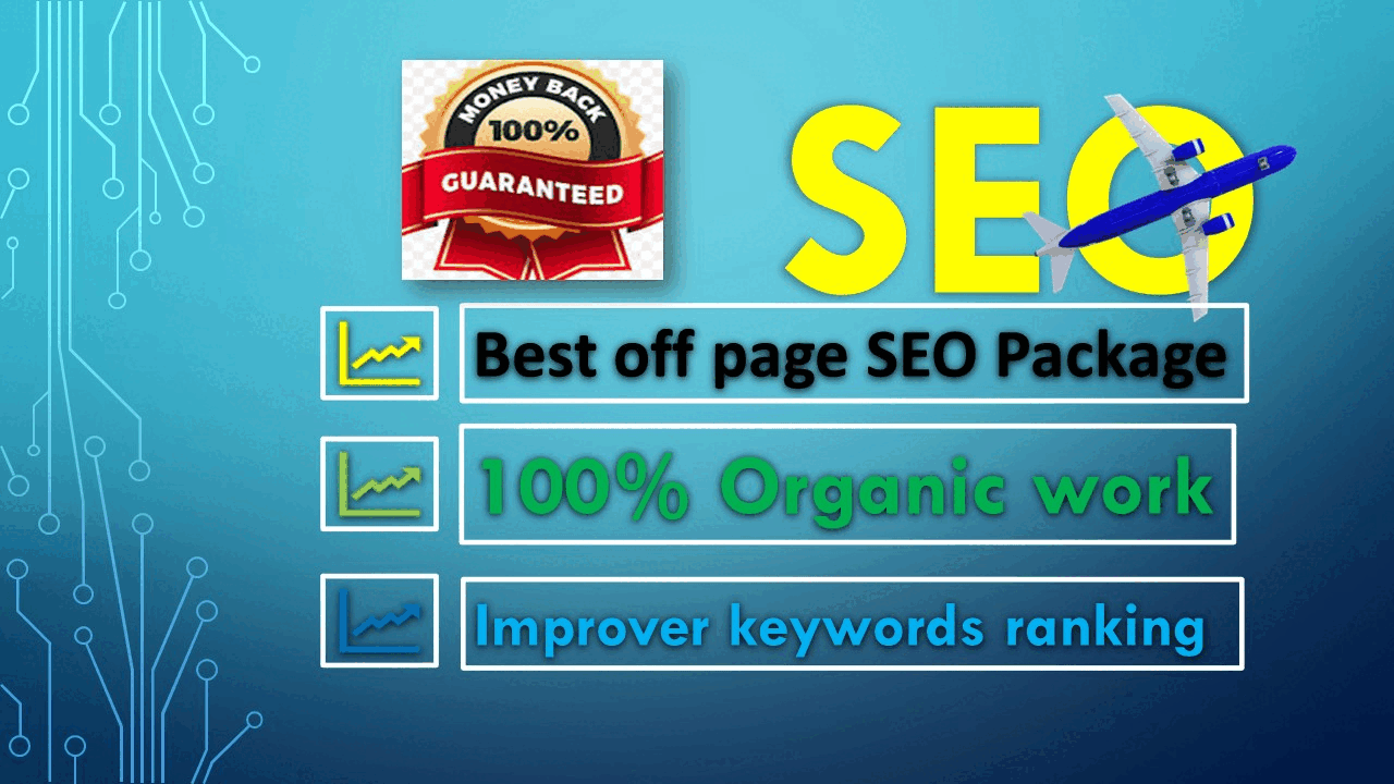 Improve your keywords ranking by white hat SEO Package