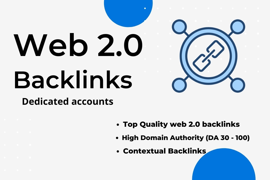 100 Web 2.0 blogs (Dedicated accounts)