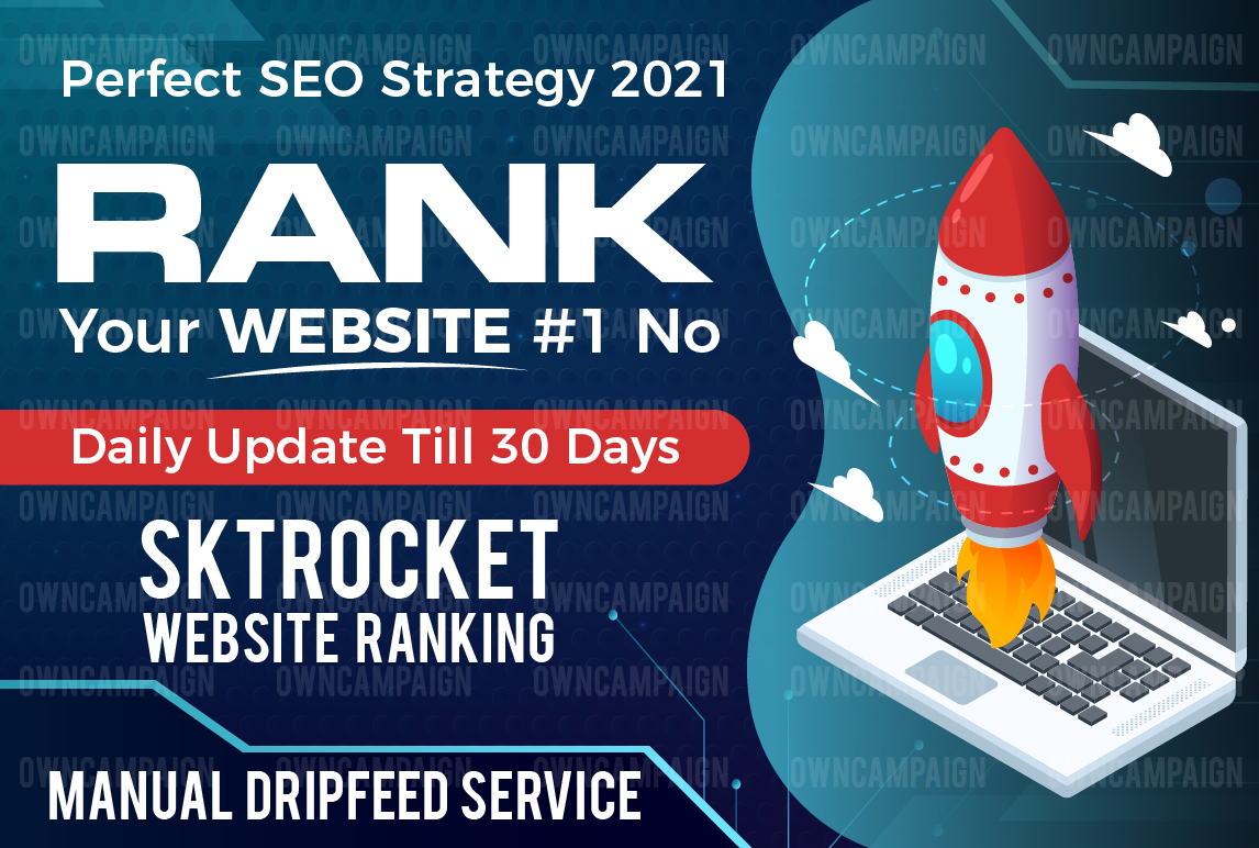  Rank Your Website On Google, 30 Days Drip-Feed SEO Backlinks