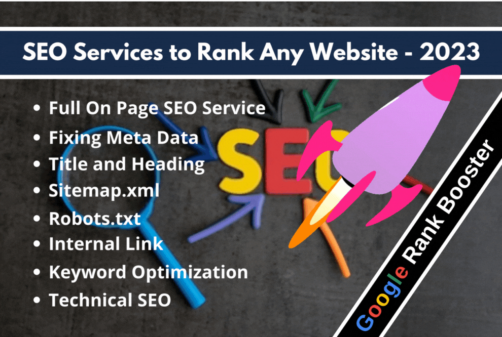 Help to Rank Website on Google's First Page - On Page SEO Service 2024