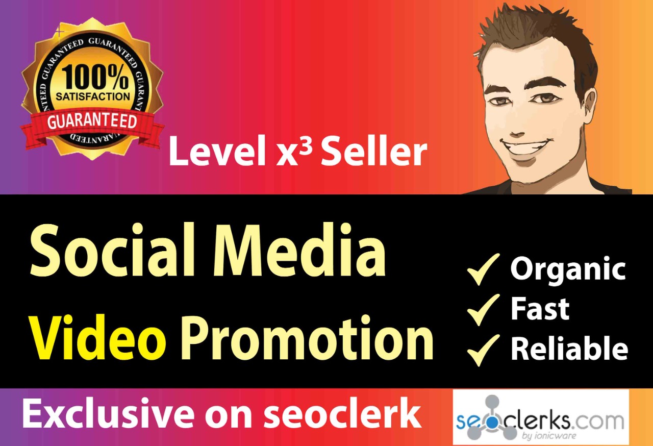  Fast social media video promoting service organic & superfast