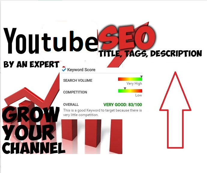 will do youtube SEO of your video, write title description tags